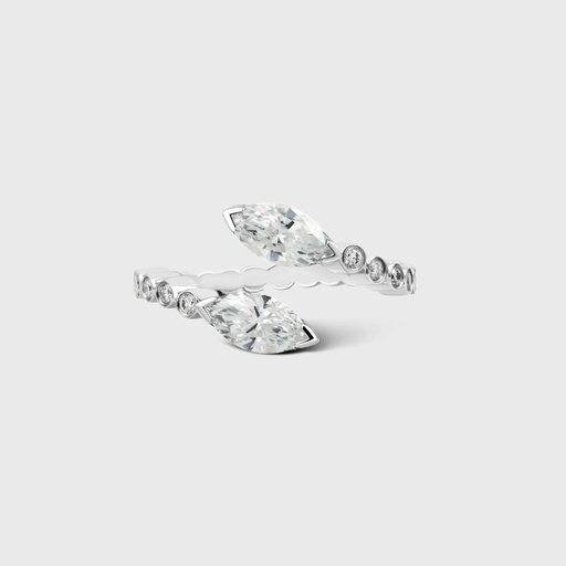 White Gold Louise Ring