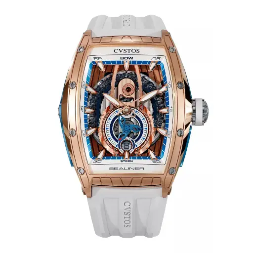 [C00103.4125001#2214] Sealiner PS Bicolor Rose Gold/Skyblue - 41mm  