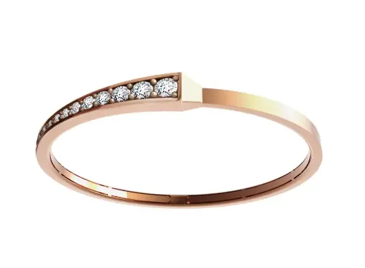 [CSP-BSO?H#224] Spike One Half Pavé Diamond Bracelet