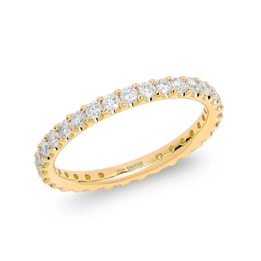 Yellow Gold 2mm Diamond Full Eternity Ring