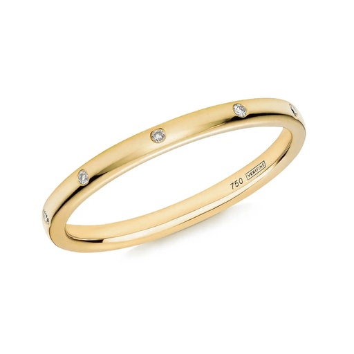 Yellow Gold Diamond Flush Set Eternity Ring