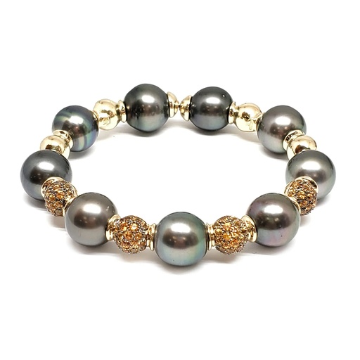 [B1893] Yellow Gold Georgina Bracelet
