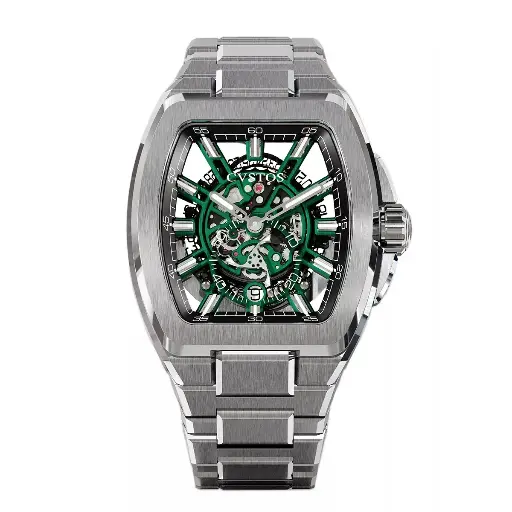 [F00103.4217001#2304] Metropolitan PS Titanium/SQLT Green - 42mm
