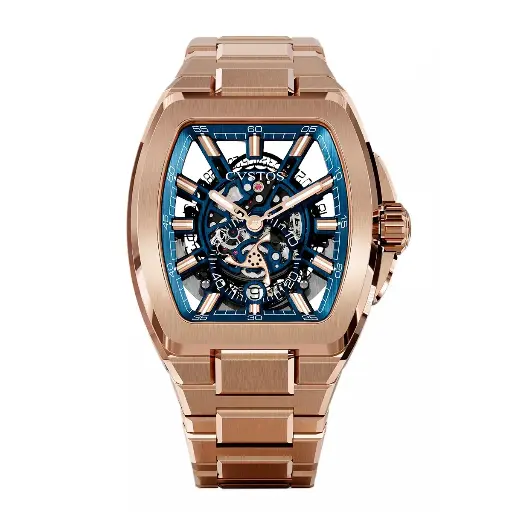 [F00103.4223001#2306] Metropolitan PS Rose Gold/SQLT Blue - 42mm