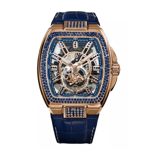 [F00103.4225004#2311] Metropolitan PS Rose Gold/SQLT 5N Dial/Sapphire - 42mm