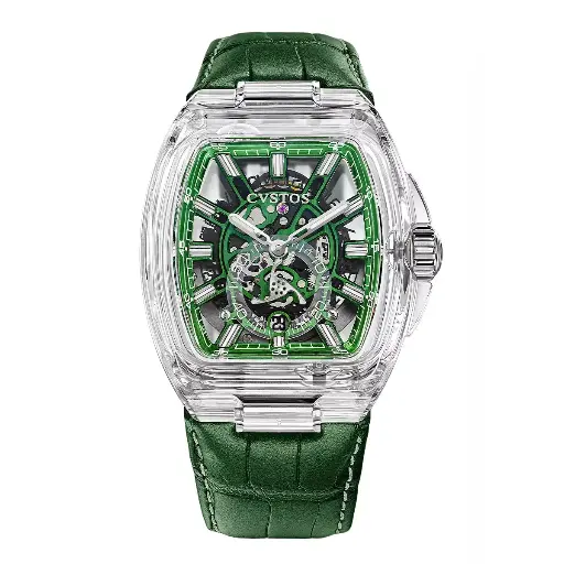 [F00103.4287001#2313] Metropolitan PS Sapphire/SQLT Green - 42mm