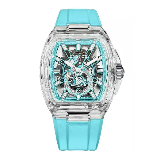 [F00103.4283004#2317] Metropolitan PS Sapphire/SQLT Ice Blue - 42mm 