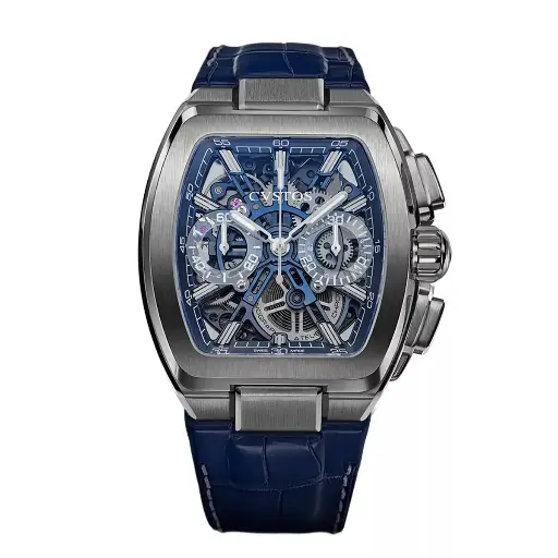 [F00112.4213001#2320] Metropolitan Chrono Titanium Blue SQLT - 42mm