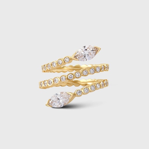 Yellow Gold Violet Ring