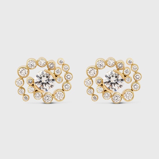 [YG.WHIRLWIND.ER] Yellow Gold Whirlwind Earrings