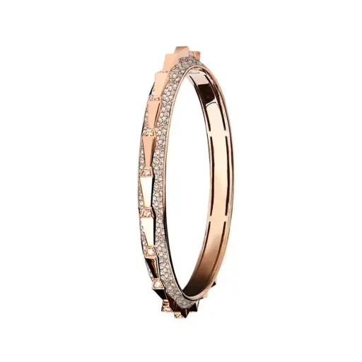 [CSP-BSI?F#238] Spike Signature Full Pavé Diamond Bracelet