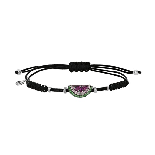 [B003GV.M.X#2421] White Gold Watermelon Bracelet