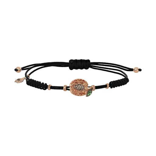 [B004ZODB.M#2422] Rose Gold Open Peach Bracelet