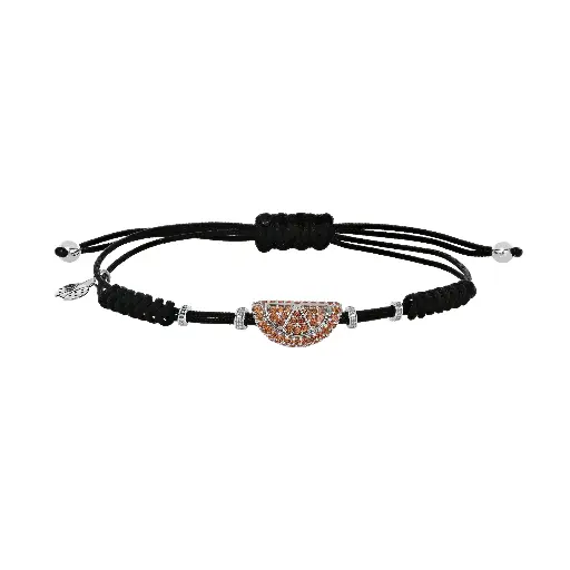 [B010ZO.M.X#2426] White Gold Orange Bracelet