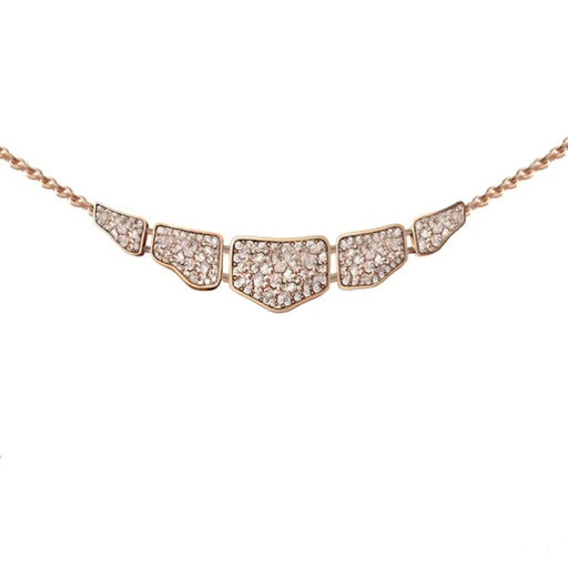 [CSK-P5ERFM] Skin 5 Elements Full Pavé Diamond Necklace - Rose Gold