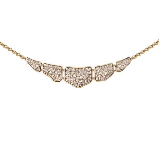 [CSK-P5EYFM] Skin 5 Elements Full Pavé Diamond Necklace - Yellow Gold