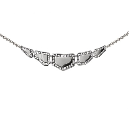 [CSK-P5EWLM] Skin 5 Elements Light Pavé Diamond Necklace - White Gold