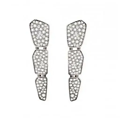 [CSK-EDR?FM#258] Skin Drop Full Pavé Diamond Earrings
