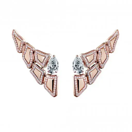 [CSK-E5E?LM1#263] Skin 5 Elements Light Pavé Diamond Earrings