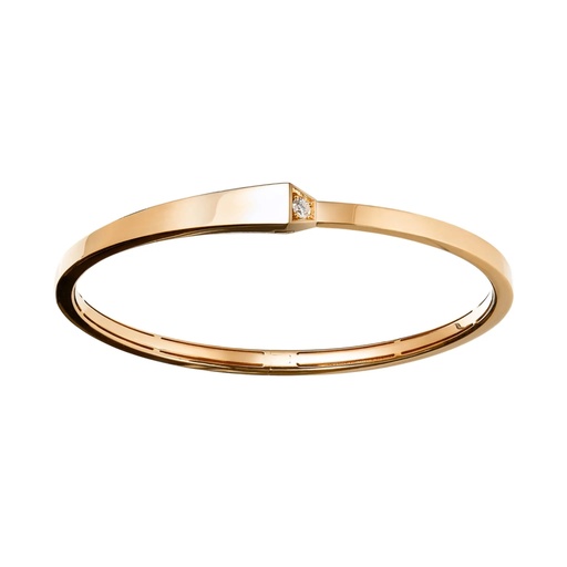 [CSP-BOSYL] Spike One Light Pave Diamond Bracelet - Yellow Gold