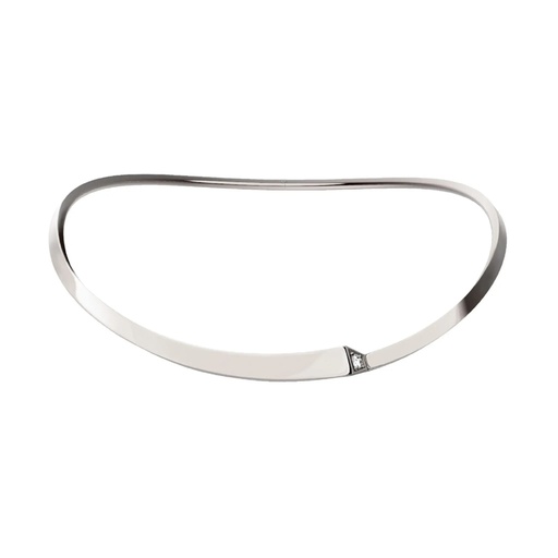 [CSP-OSOWLM] Spike One Light Pave Diamond Choker - White Gold