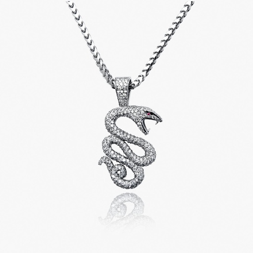 [PWW316X#2644] The 3D Snake Pendant