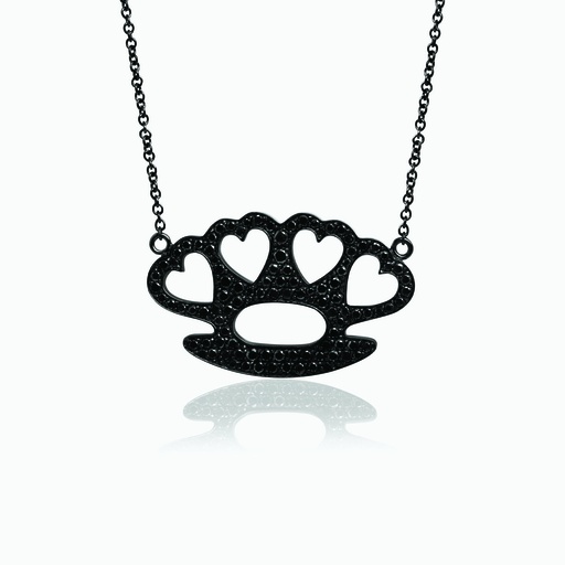 [PBB65X#2668] The Brass Knuckle Heart Pendant