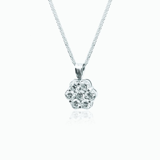 [PWW27X-158#2677] The Diamond Cluster Pendant