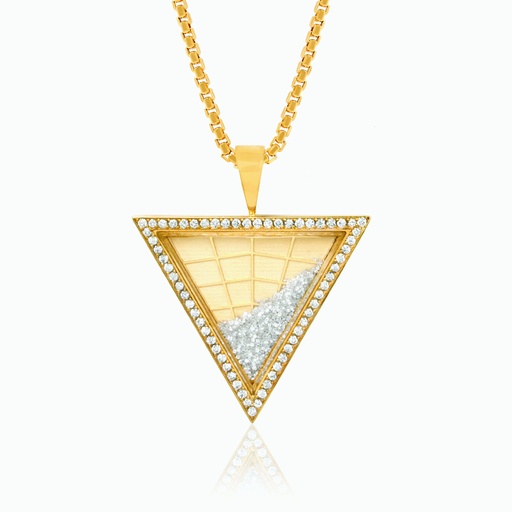[PYW167X#2685] The Floating Diamond Pyramid Pendant