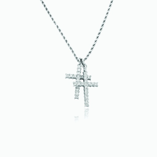 [PWW95X#2717] The Double Cross Pendant