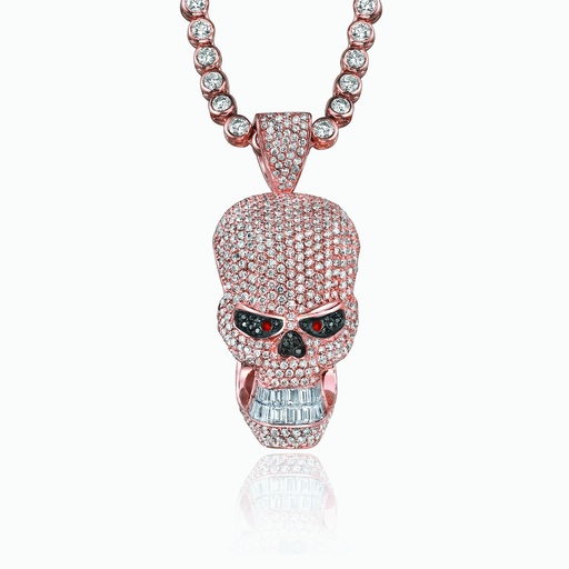 [PRW17X#2721] The Baguette Skull Pendant