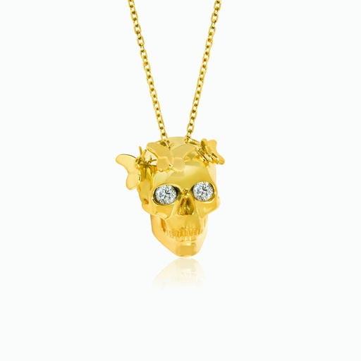 [PYW236X#2727] The Skull With Butterflies