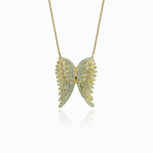 [PYW25X#2732] The Spreading Angel Wing Pendant