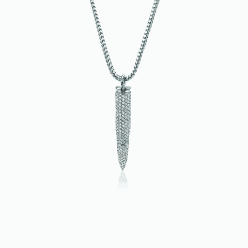 [PWW3X#2744] The White Kalashnikov Bullet Pendant