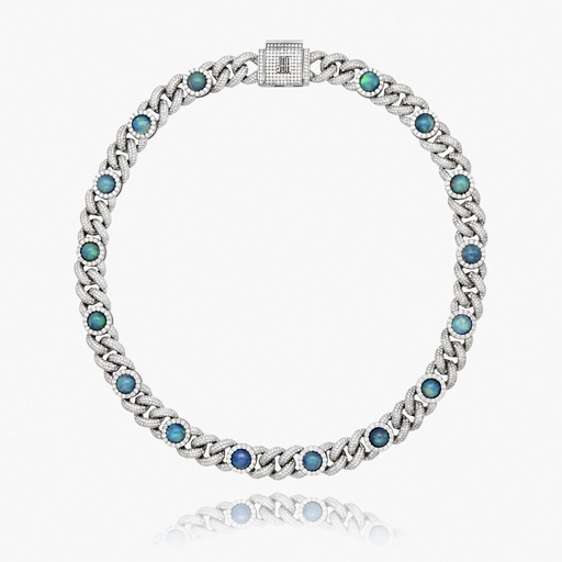 [N21012#3145] The Opal Cuban Necklace