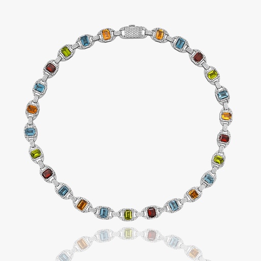 [N23808#3152] The Multi Colored Diamond Link Chain