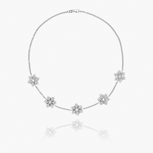 [BWW117X-WG-1#3155] The Sierra Snowflake Necklace
