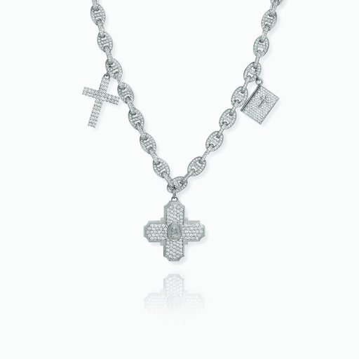 [NWW54#3170] The Mariner Link Trinity Necklace