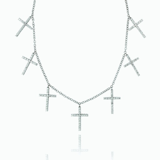 [NWW64X#3177] The Repeating Cross Necklace