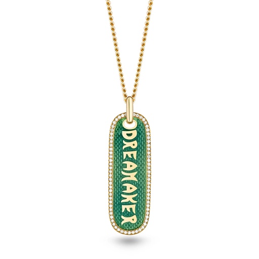 [P064AGEYG-MR/CH] Dreamaker Enamel Necklace