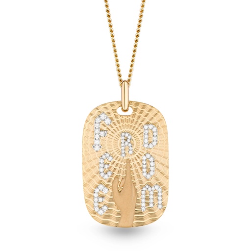 [P057BYWG/CH014YG70] Large Freedom Necklace
