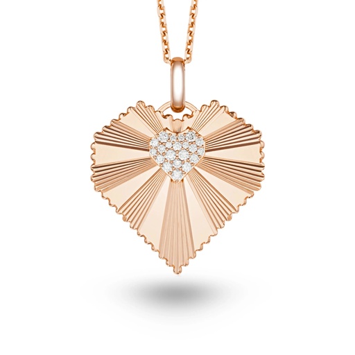 [P065ARG-MR-CH] Large Heart Of The World Necklace