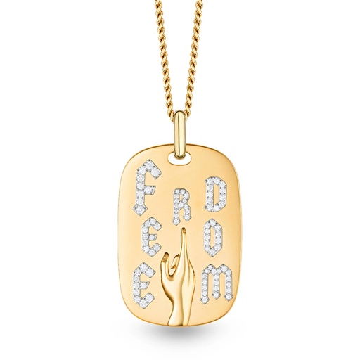 [P057CYWG/CH021YG70] Large Shine Freedom Necklace