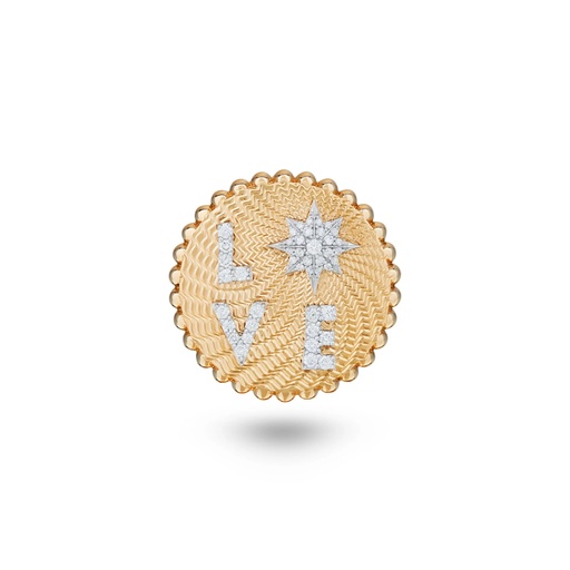[R042AYWG-MR48] Love Frequency Full Diamond Ring