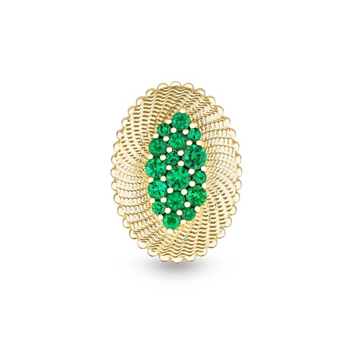 [R053AEMYG-MR48] Nebula Cloud Emerald Ring