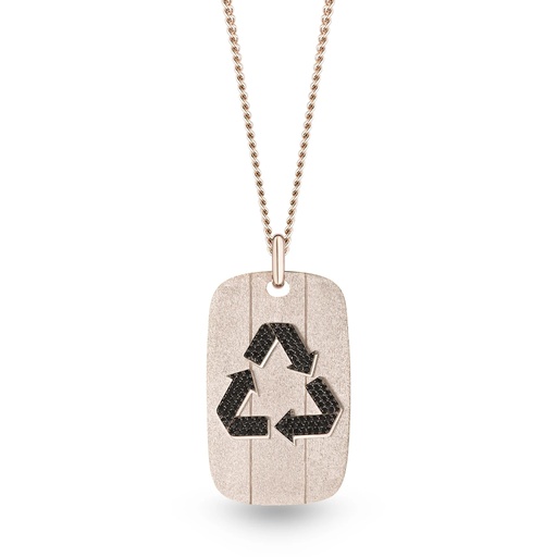 [P059BWG-MR/CH017WG70] Recycle Necklace