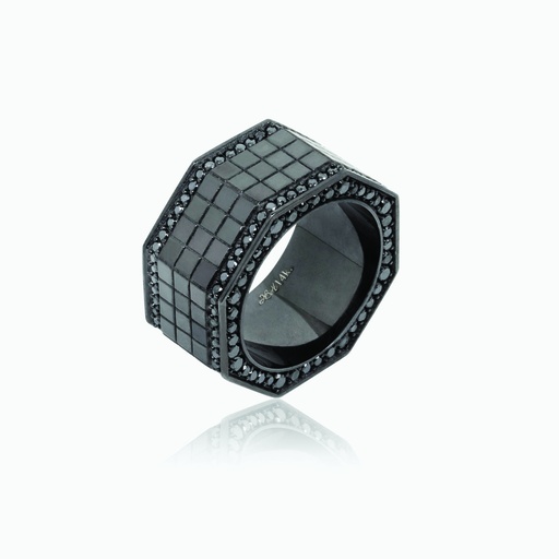 [RBB165X#3368] The Octagon Grid Ring