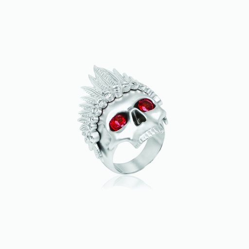 [RWWR199X#3383] The Feather Head Dress Skull Ring