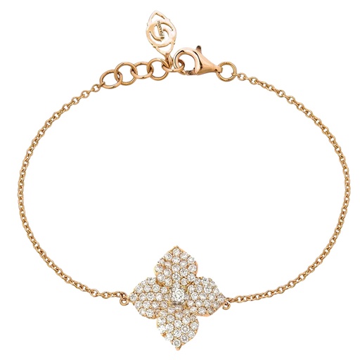 [B4517WD-RG] Rose Gold Fiore Small Flower Bracelet