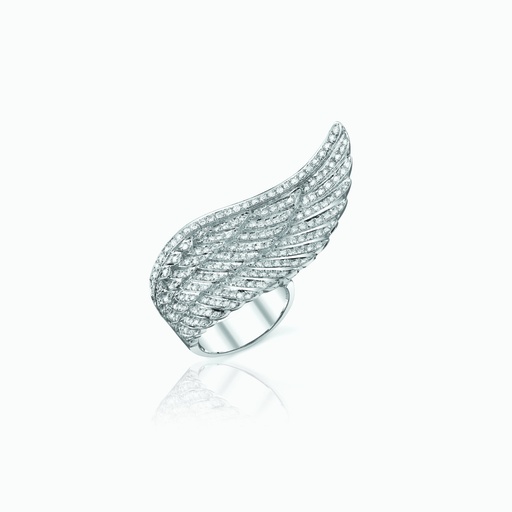 [RWW12X#3415] The Sweeping Angel Wing Ring